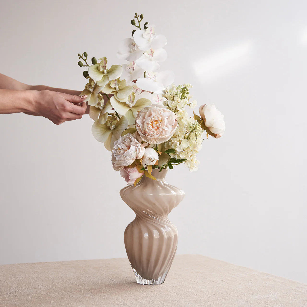 Torque Vase Rosa H 24